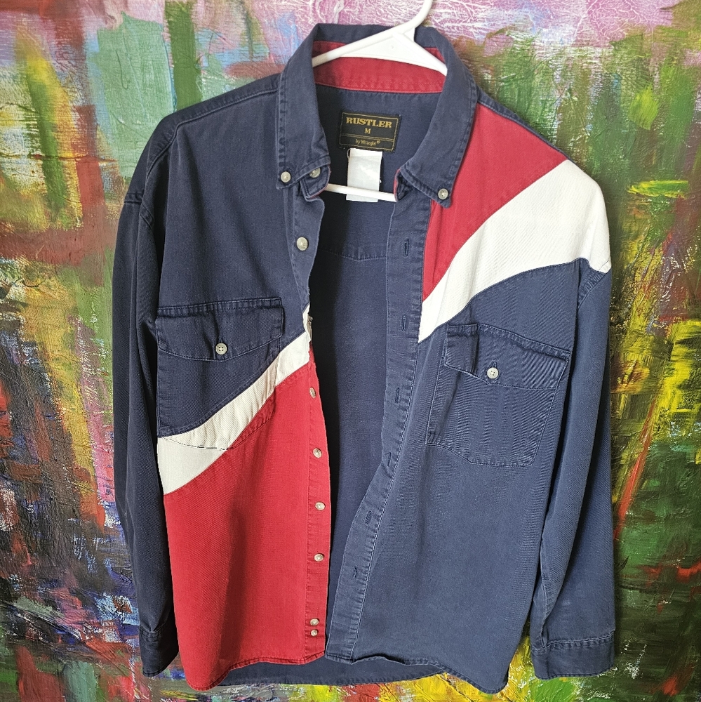 Long sleeve cowboy rustler shirt